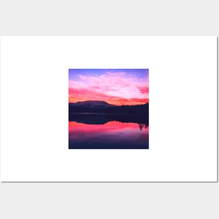 Coastal Landscape, Mountains, Beautiful Sea, Nature Art Posters and Art